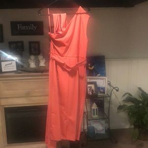 Classy rust orange dress